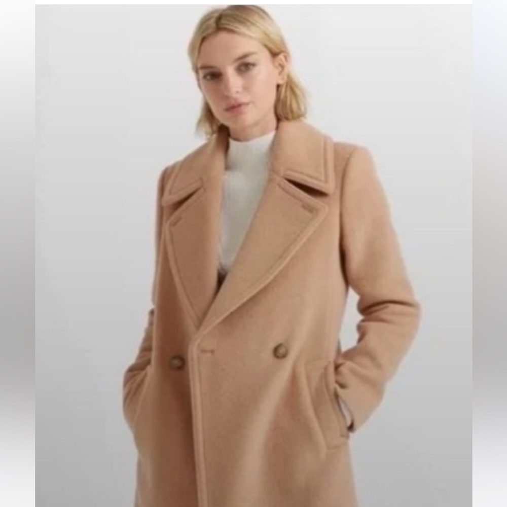 Club Monaco Daylina Coat Wool
Colour: Camel - Size : Small